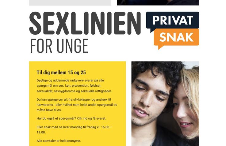 Sexlinien og Privatsnak for unge