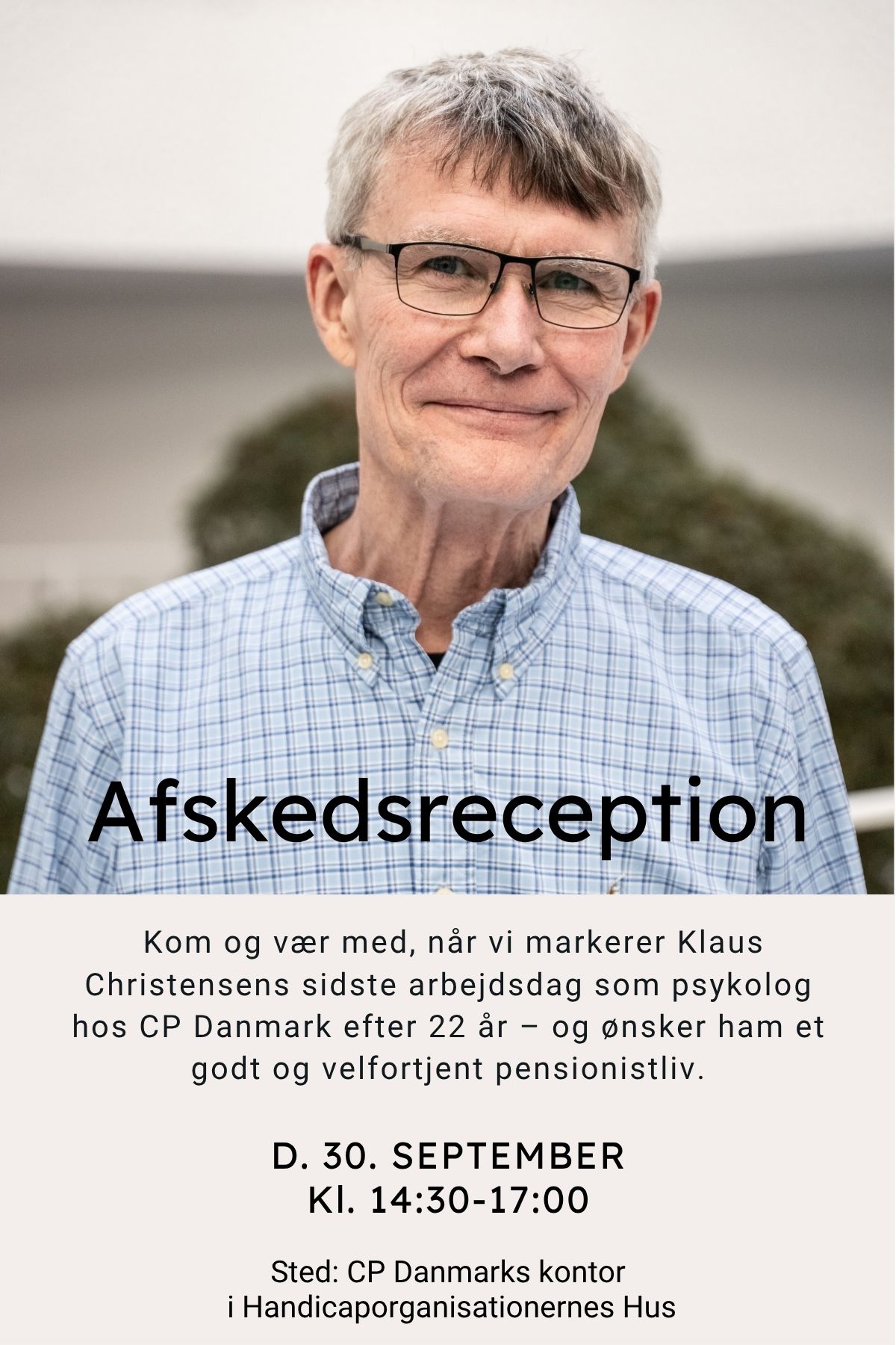 Afskedsreception for psykolog Klaus Christensen